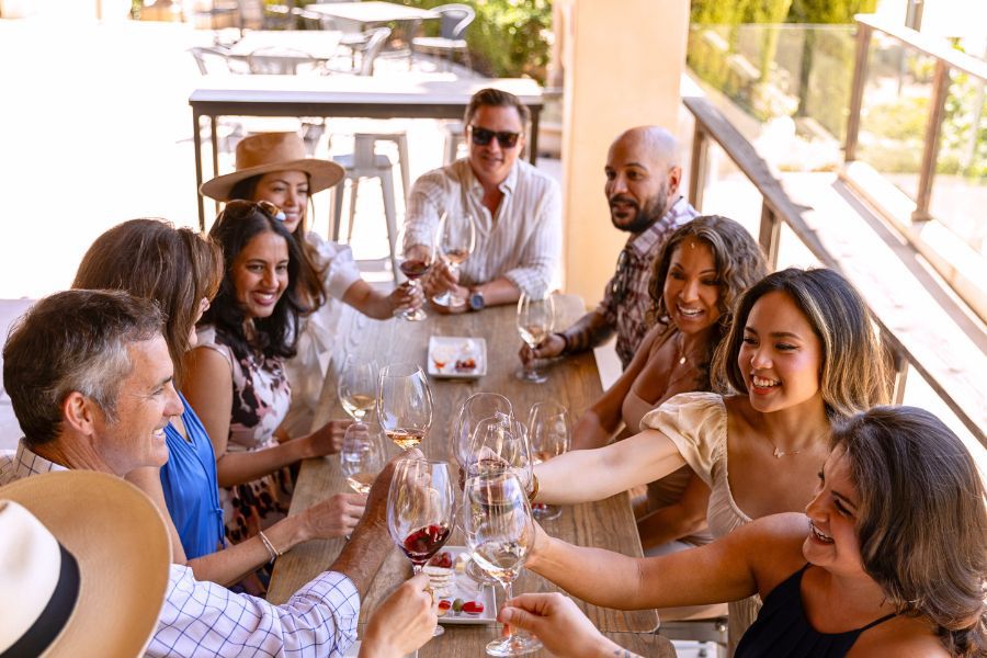 Guests enjoy a Grapeline Wine tour in Paso Robles