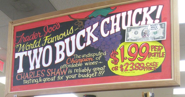 Trader Joe's World Famous Two Buck Chuck the undisputed champion of affordable wines