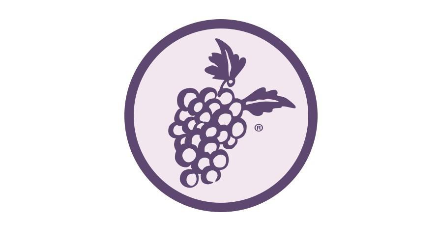 Purple Grapeline logo in a circle