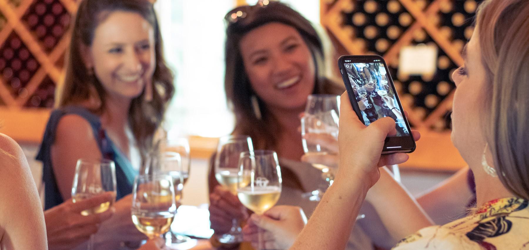Grapeline guests are in Zenaida Cellars posting their Paso Robles private wine tour experience on tiktok and instagram.