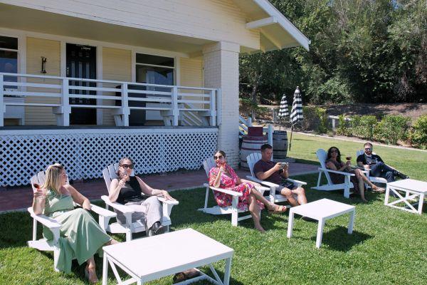 Sunny California day at the winery.