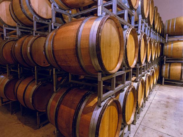 Image of barrels stored away