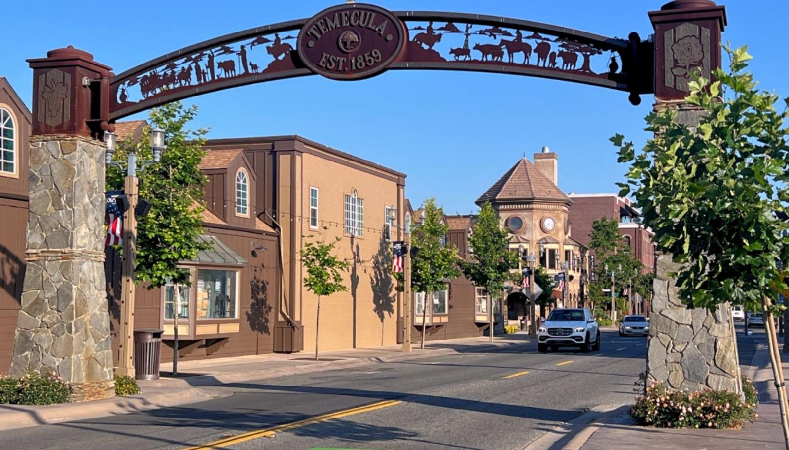 Front of Old Town Temecula