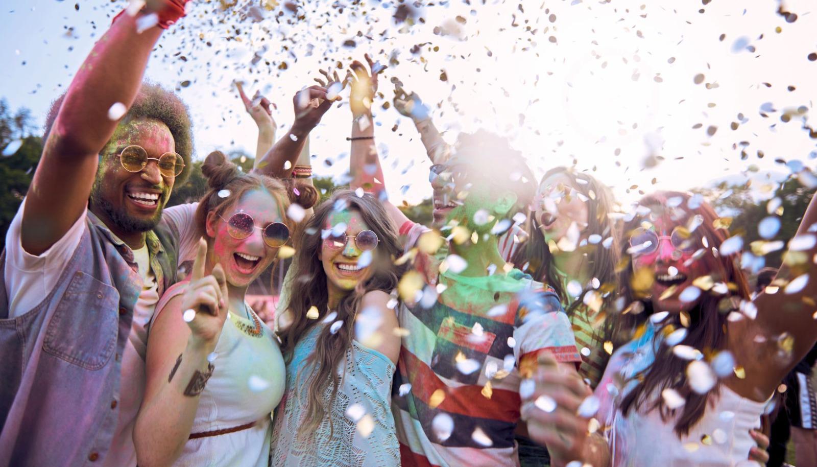 Large group at an outdoor Napa festival